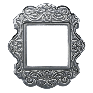fém díszítőelem négyzet alakú keret
